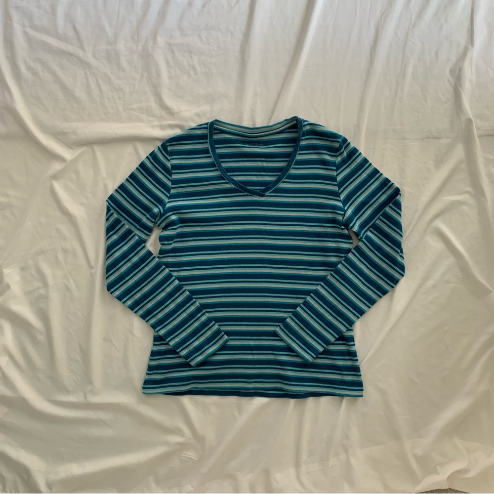 Northern Reflections Fitted Striped Top